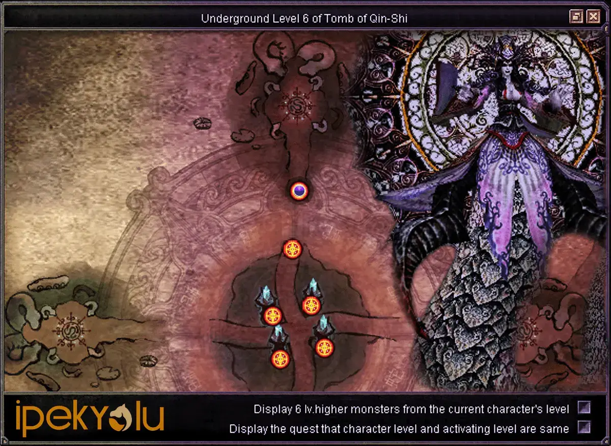 Silkroad Online BeakYung The White Viper (Medusa) Unique Spawn Points