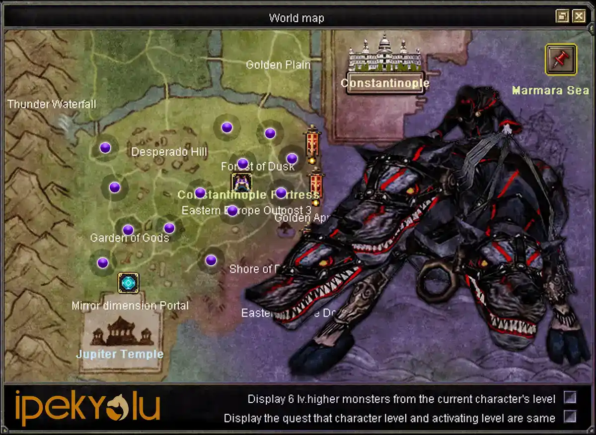 Silkroad Online Cerberus Unique Spawn Haritası