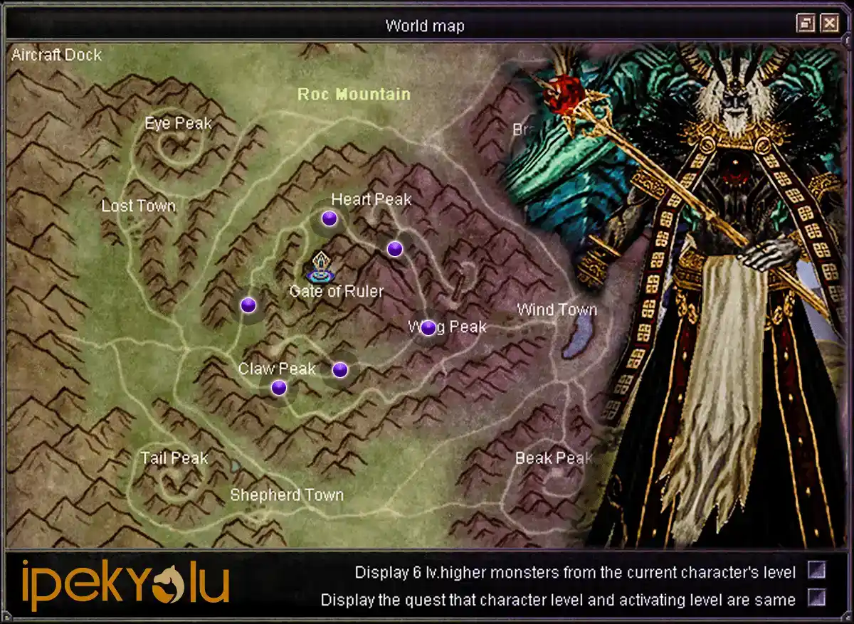 Silkroad Online Demon Shaitan Unique Spawn Haritası