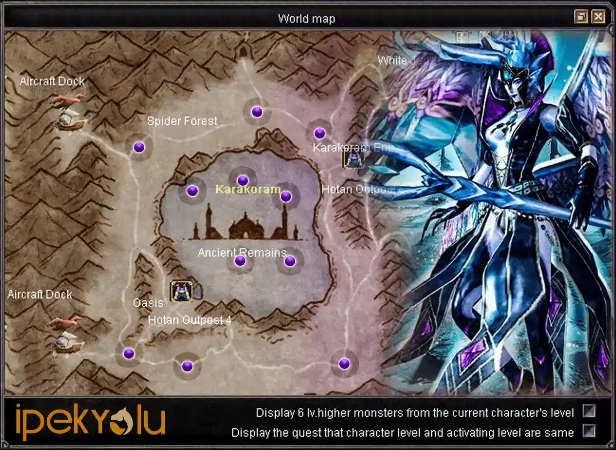 Silkroad Online Isyutaru Unique Spawn Haritası